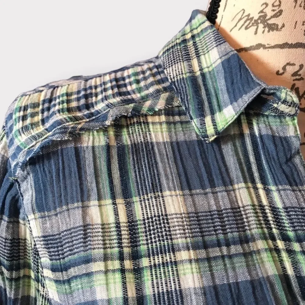 We The Free by Free People, First Bloom Plaid Top, Size XS - Picture 8 of 14